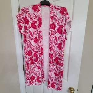 Cyrus - hot pink floral Coverup Size L